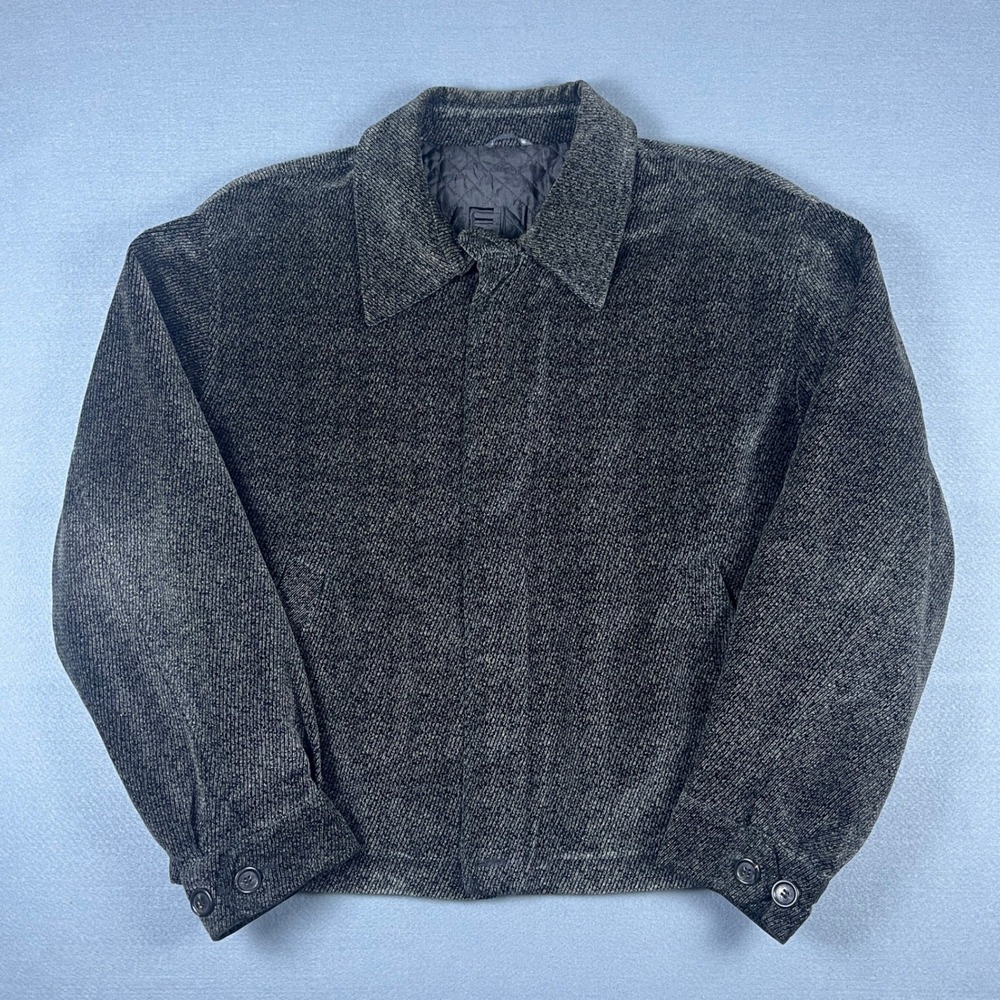 Gentleman Givenchy Mens Grey Textured Cotton Quilted Harrington Jacket Italy 46
